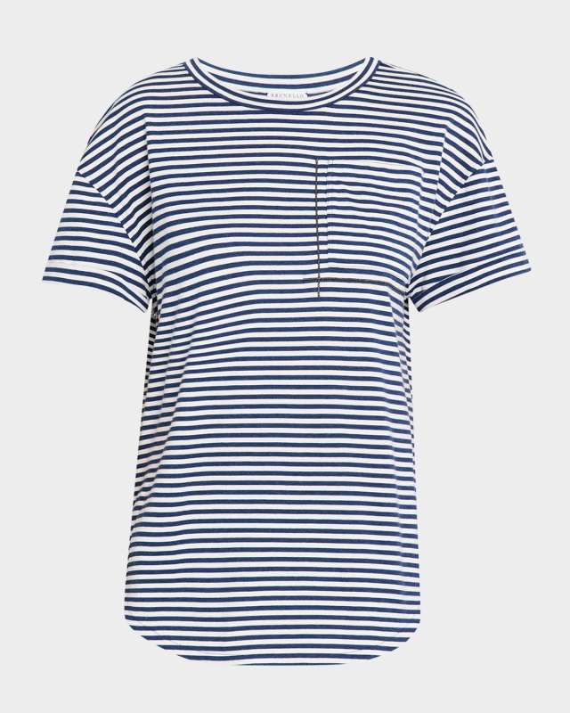 Monili Pocket Striped Jersey T-Shirt